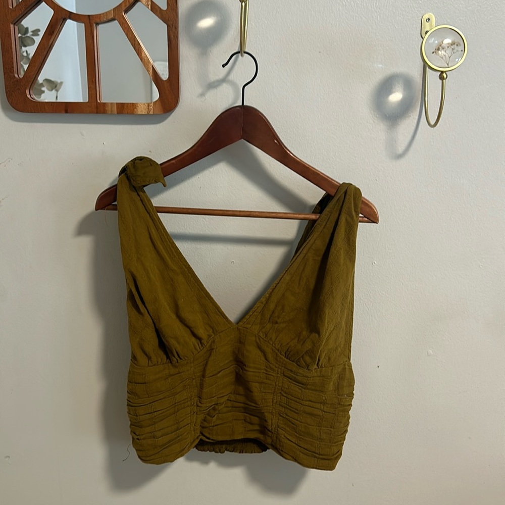 Mossy Green Boho Tank!
